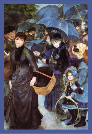 The Umbrellas - Pierre-Auguste Renoir painting on canvas